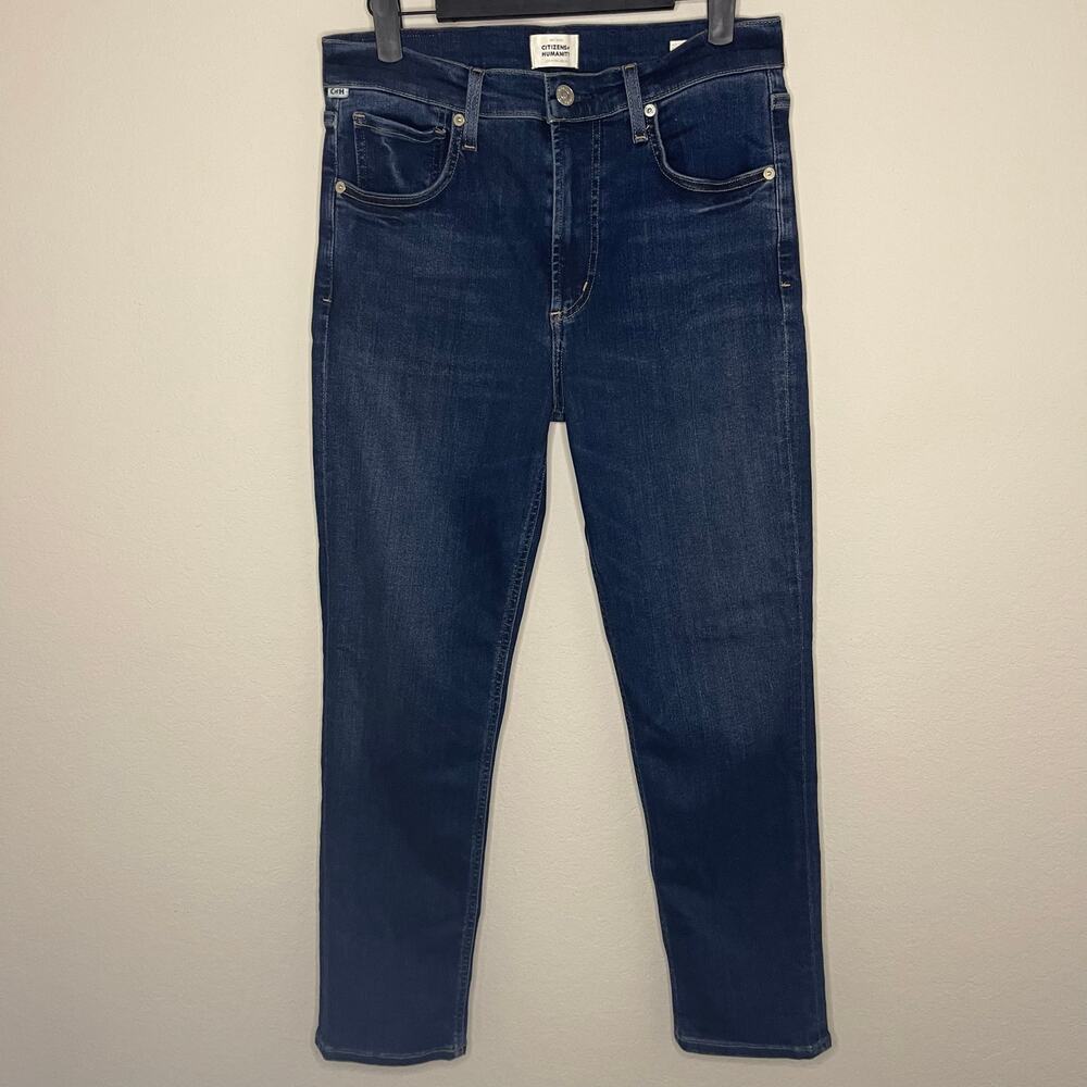 Citizens of Humanity Isola High-Rise Ankle Straight Jeans Dark Wash - Size 28